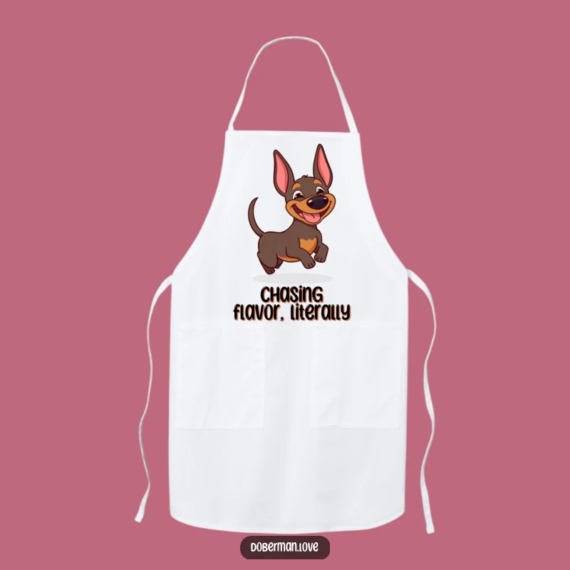 Funny Doberman Kitchen Apron: Hilarious Chef Gear for Dog Lovers