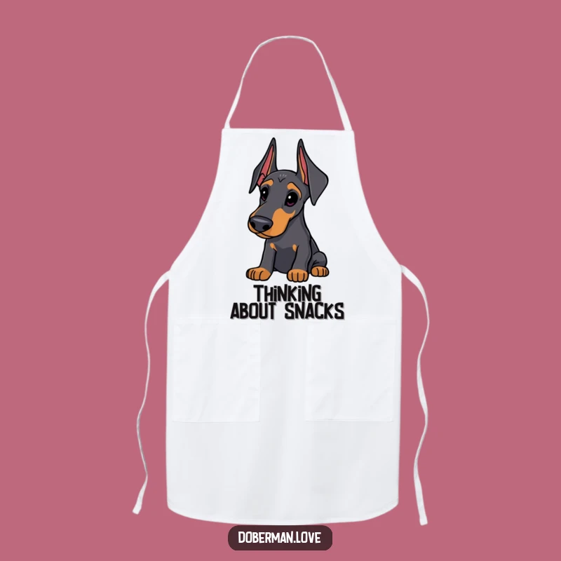 Funny Doberman Apron: Cook with Curious Canine Charm, Chef Gift