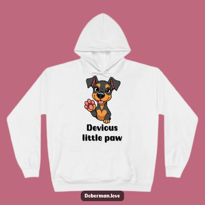 Funny Doberman Hoodie: Cozy Up with a Mischievous Paw Offer!