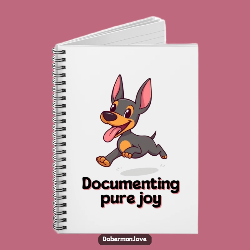 Funny Doberman Notebook: Capture Joyful Ideas with Happy Dog