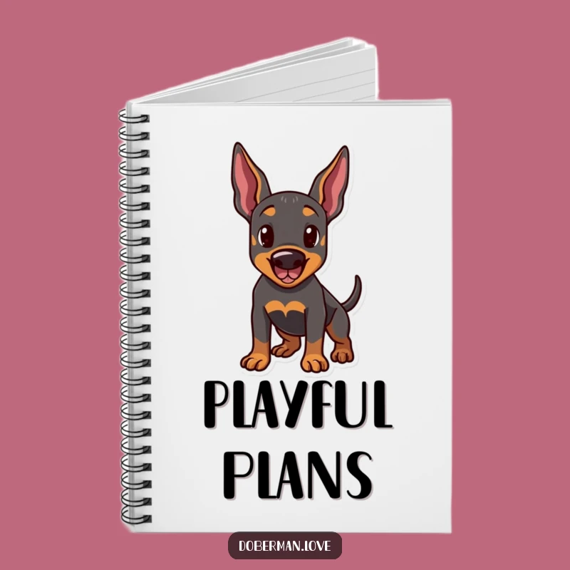 Funny Doberman Playtime Notebook: Jot Down Ideas with Canine Energy