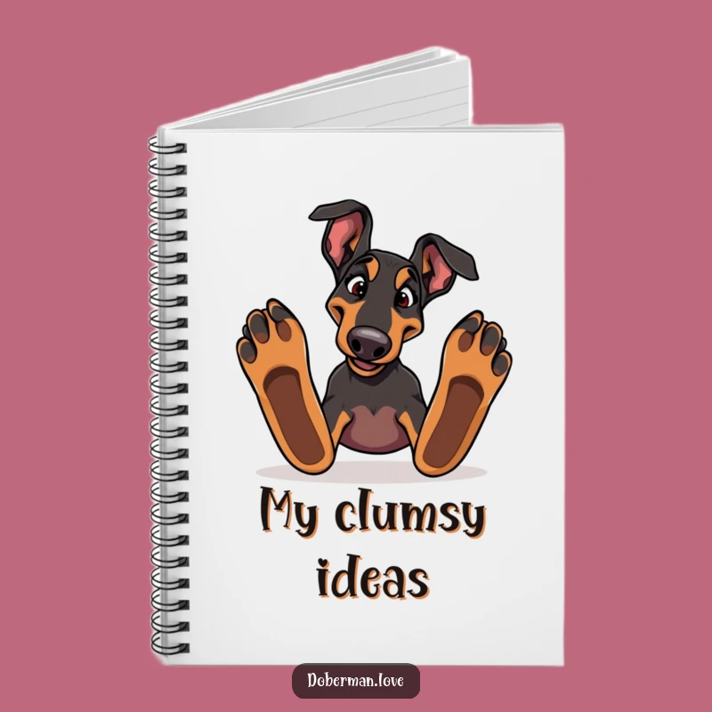 Funny Doberman Tripping Notebook: Jot Down Ideas with Canine Comedy