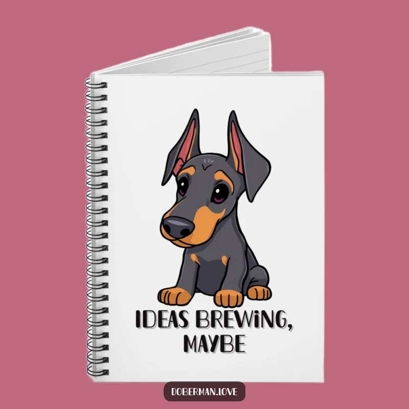 Funny Doberman Notebook: Jot Down Brilliant Ideas with Curious Dog