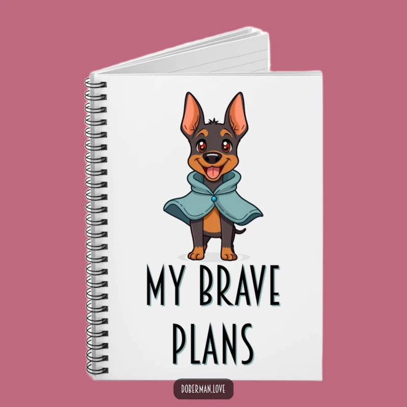 Funny Doberman Hero Notebook: Heroic Bark Journal - Ideal Funny Gift