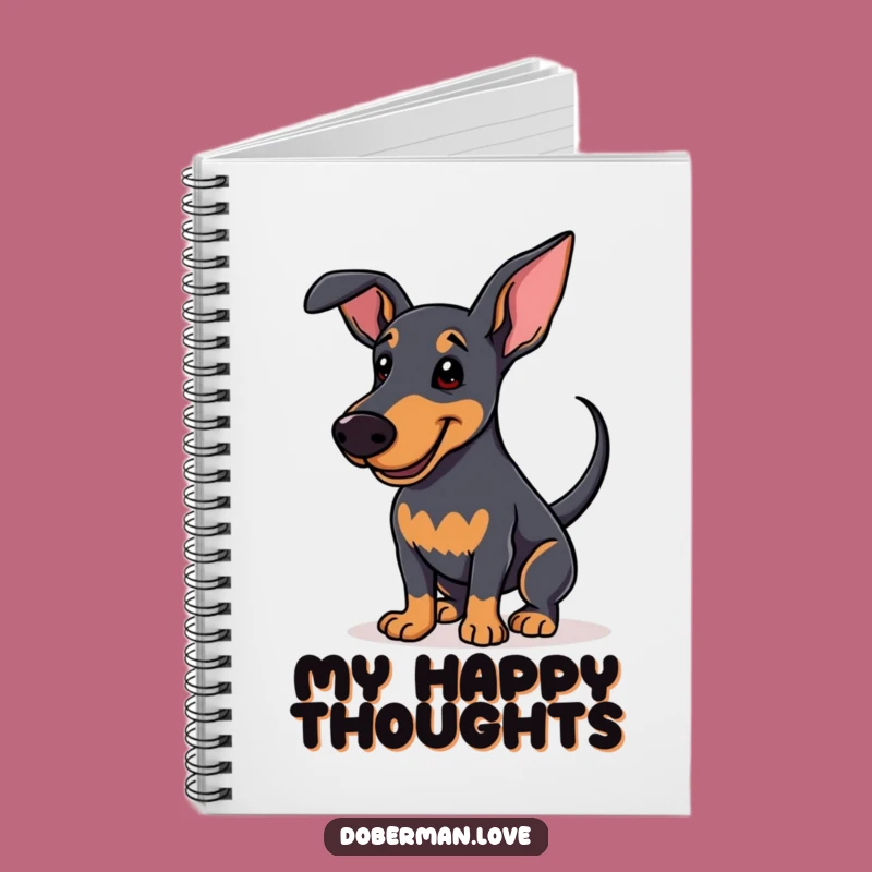 Funny Enthusiastic Doberman Notebook: Journal Your Joy, Lovely Funny Gift