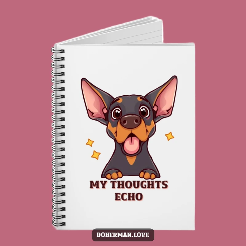 Funny Doberman Notebook: Jot Down Ideas with Echo Surprise!