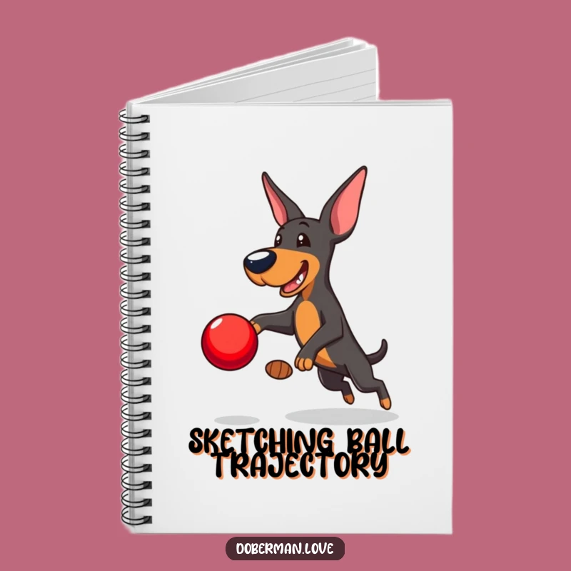 Funny Doberman Notebook: Capture Playful Ideas with Energetic Dog